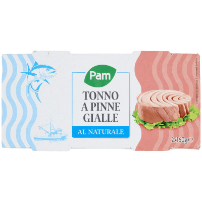 PAM Tonno a Pinne Gialle al Naturale 2 x 160 g – immagine 9