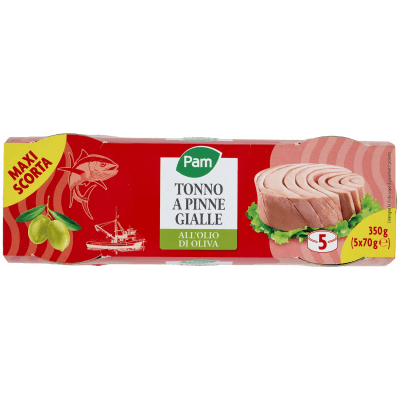 PAM Tonno a Pinne Gialle all'Olio di Oliva 5 x 70 g – immagine 13