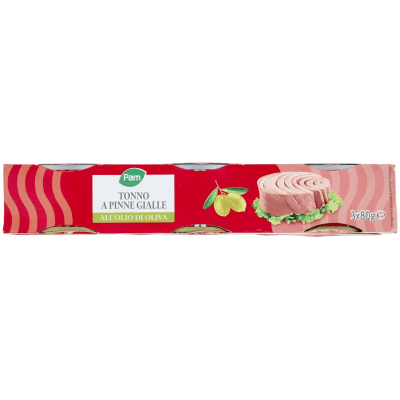 PAM Tonno a Pinne Gialle all'Olio di Oliva 3 x 80 g – immagine 14