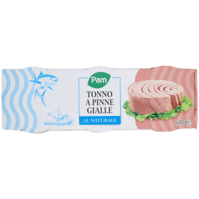 PAM Tonno a Pinne Gialle al Naturale 3 x 80 g – immagine 9