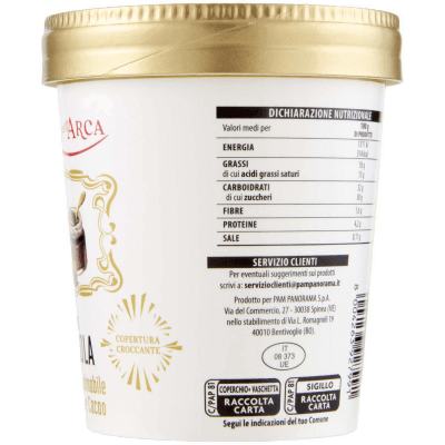 TESORI DELL'ARCA Gelato Nocciola con Crema Spalmabile alle Nocciole e Cacao 230 g – immagine 12