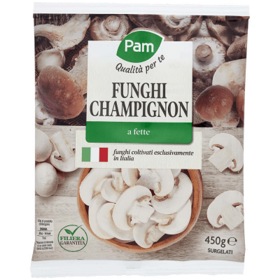 PAM Qualità per te Funghi Champignon a fette Surgelati 450 g – immagine 9