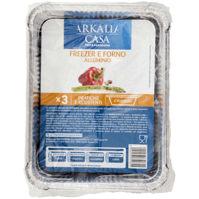 ARKALIA CASA Freezer e Forno Alluminio 4 Porzioni 3 pz – immagine 9