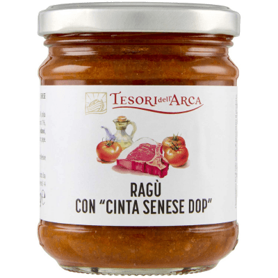 TESORI DELL'ARCA Ragù con "Cinta Senese DOP" 180 g – immagine 9