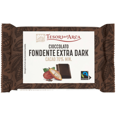 TESORI DELL'ARCA Cioccolato Fondente Extra Dark Cacao 70% Min. 100 g – immagine 9