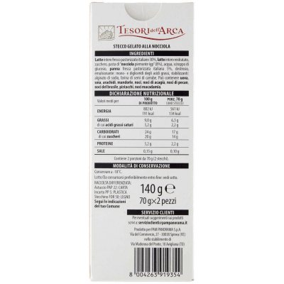 TESORI DELL'ARCA Stecco alla Nocciola solo con "Nocciola Piemonte IGP" 2 x 70 g – immagine 11