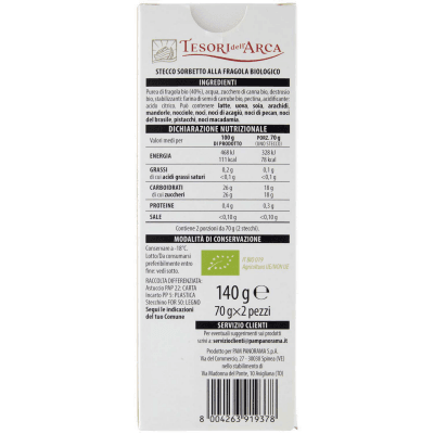 TESORI DELL'ARCA Stecco alla Fragola Biologico 2 x 70 g – immagine 11