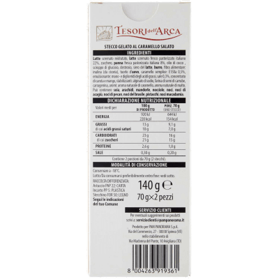 TESORI DELL'ARCA Stecco al Caramello Salato 2 x 70 g – immagine 11