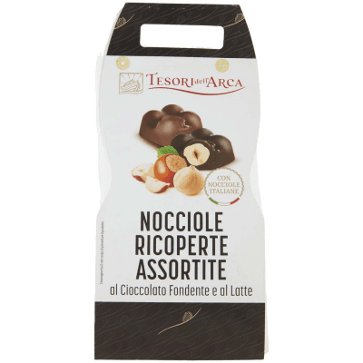 TESORI DELL'ARCA Nocciole Ricoperte Assortite al Cioccolato Fondente e al Latte 160 g – immagine 9