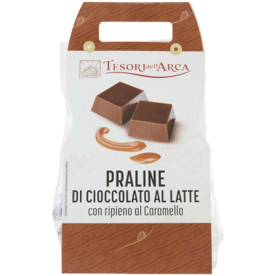 TESORI DELL'ARCA Praline di Cioccolato al Latte con ripieno al Caramello 160 g – immagine 9