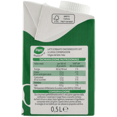 PAM Qualità per te Latte UHT scremato 0,5 L – immagine 10
