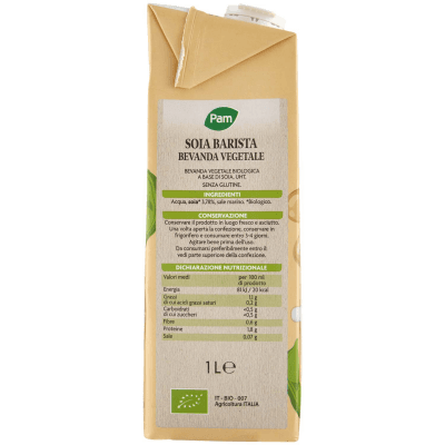 PAM Soia Barista Biologica Bevanda Vegetale 1 L – immagine 10