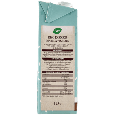 PAM Riso e Cocco Bevanda Vegetale 1 L – immagine 10