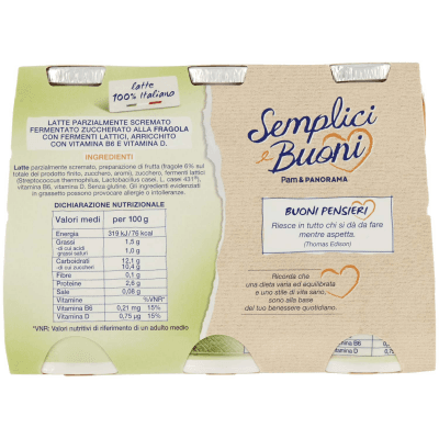 SEMPLICI E BUONI Probiotico Drink alla Fragola 600g (100g x 6) – immagine 11