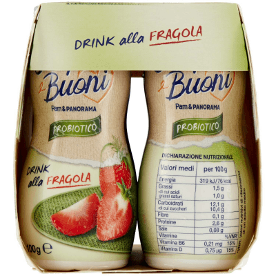 SEMPLICI E BUONI Probiotico Drink alla Fragola 600g (100g x 6) – immagine 12