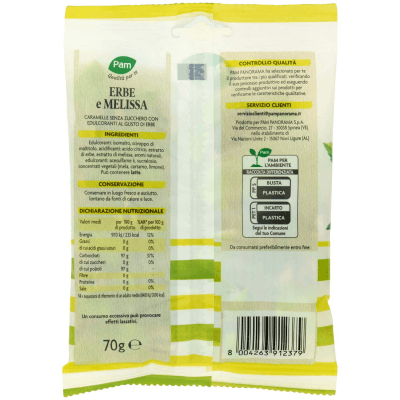 PAM Qualità per te Erbe e Melissa caramelle dure 70 g – immagine 11