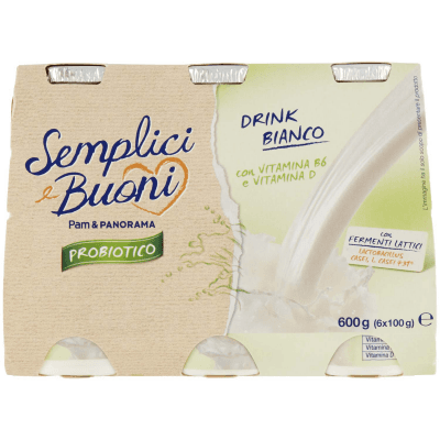 SEMPLICI E BUONI Probiotico Drink Bianco 600g (100g x 6) – immagine 9