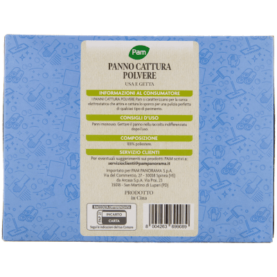 PAM Panni Cattura Polvere Usa e Getta 22 x 29 cm 20 pz – immagine 11