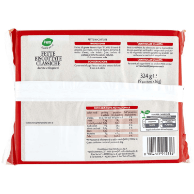 PAM Qualità per te Fette Biscottate Classiche 9 x 36 g – immagine 11