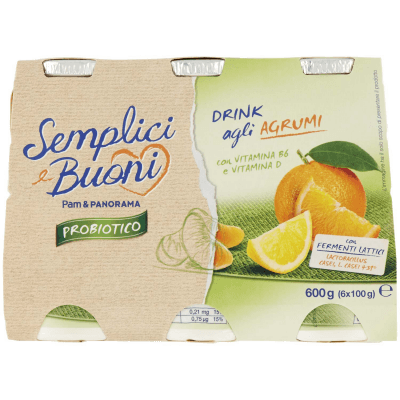 SEMPLICI E BUONI Probiotico Drink agli Agrumi 600g (100g x 6) – immagine 9