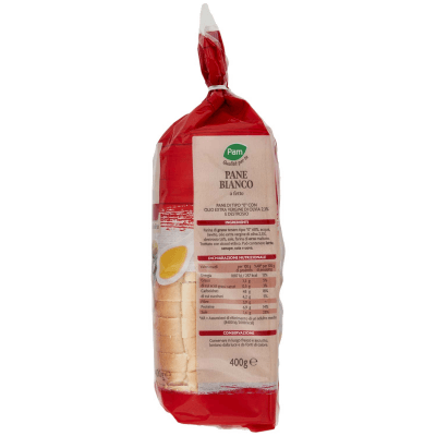 PAM Qualità per te Pane Bianco a fette con olio extra vergine di oliva 400 g – immagine 12
