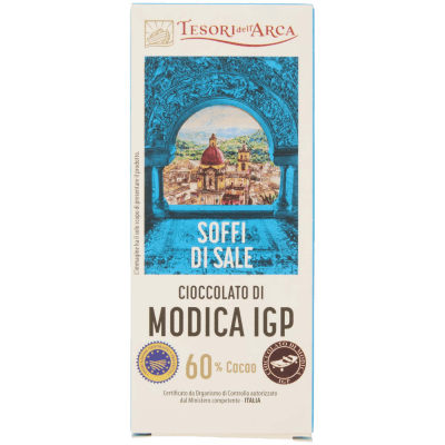 TESORI DELL'ARCA Cioccolato di Modica IGP Soffi di Sale 60% Cacao 100 g – immagine 9