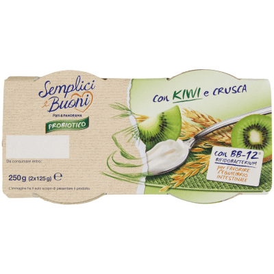 SEMPLICI E BUONI Probiotico con Kiwi e Crusca 250 g (125 g x 2) – immagine 13