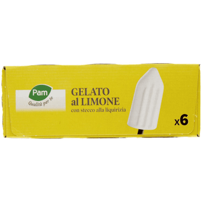 PAM PANORAMA Gelati al limone con stecco alla liquirizia 480g (80g x 6) – immagine 12
