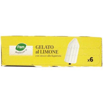 PAM PANORAMA Gelati al limone con stecco alla liquirizia 480g (80g x 6) – immagine 14