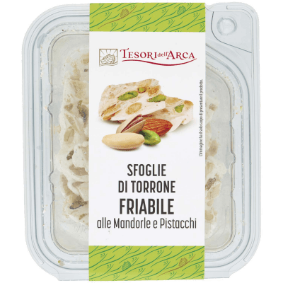 TESORI DELL'ARCA Sfoglie di Torrone Friabile alle Mandorle e Pistacchi 120 g – immagine 9