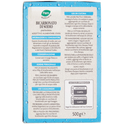 PAM Qualità per te Bicarbonato di Sodio purissimo 500 g – immagine 11