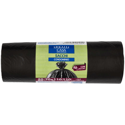 ARKALIA CASA Sacchi Condominio con Laccio 70x110 cm 110 Litri Antigoccia 20 pz – immagine 9