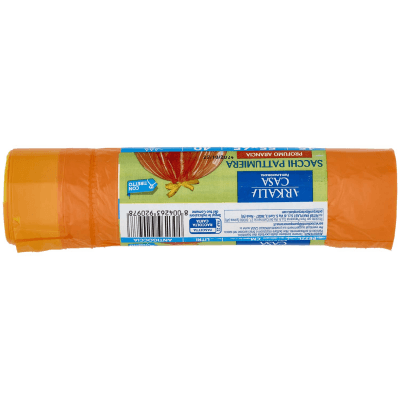 ARKALIA CASA Sacchi Pattumiera Profumo Arancia con Tiretto 55x65 cm 40 Litri Antigoccia 15 pz – immagine 11