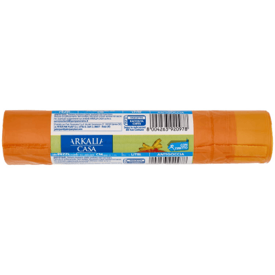 ARKALIA CASA Sacchi Pattumiera Profumo Arancia con Tiretto 55x65 cm 40 Litri Antigoccia 15 pz – immagine 14