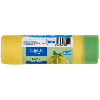 ARKALIA CASA Sacchi Contenitori Rettangolari con Tiretto 68x65 cm 46 Litri Antigoccia 15 pz – immagine 14