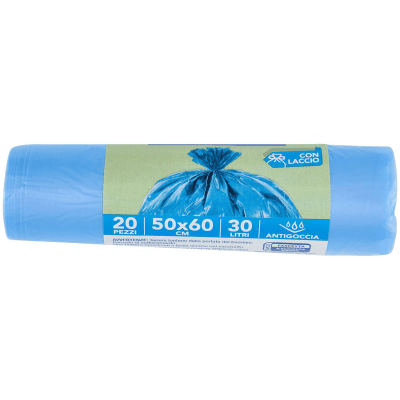 ARKALIA CASA Sacchi Pattumiera con Laccio 50x60 cm 30 Litri Antigoccia 20 pz – immagine 14