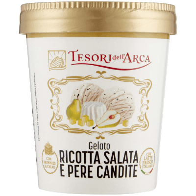 TESORI DELL'ARCA Gelato Ricotta Salata e Pere Candite 300 g – immagine 9