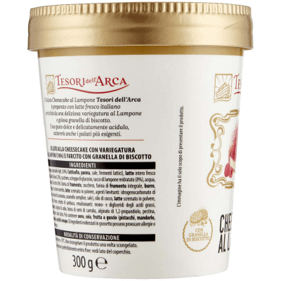 TESORI DELL'ARCA Gelato Cheesecake al Lampone 300 g – immagine 10