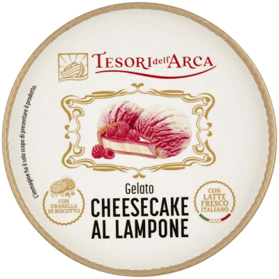 TESORI DELL'ARCA Gelato Cheesecake al Lampone 300 g – immagine 13