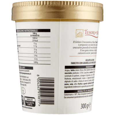 TESORI DELL'ARCA Gelato Croccantino al Rum 300 g – immagine 11