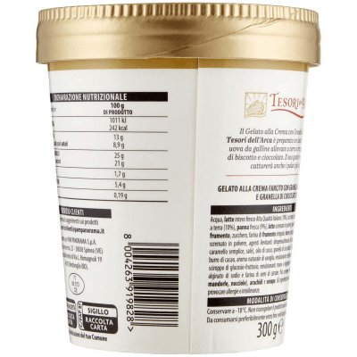 TESORI DELL'ARCA Gelato Crema con Granella di Biscotto 300 g – immagine 11