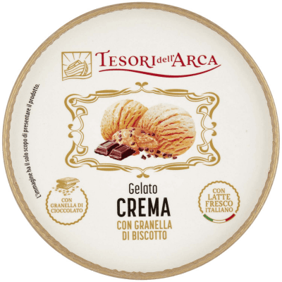 TESORI DELL'ARCA Gelato Crema con Granella di Biscotto 300 g – immagine 13