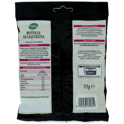 PAM Qualità per te Rotelle caramelle con estratto di liquirizia 175 g – immagine 11