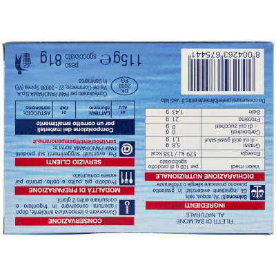 PAM PANORAMA Filetti di Salmone al Naturale 115 g – immagine 11