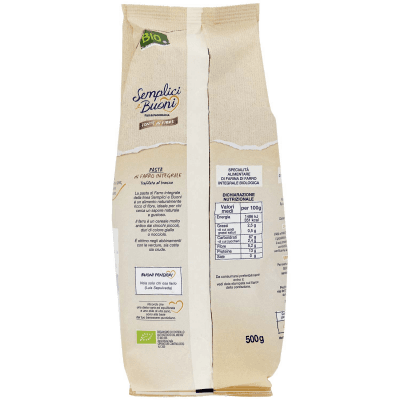 SEMPLICI E BUONI Fonte di Fibre Penne di Farro Integrale BIO 500 g – immagine 11
