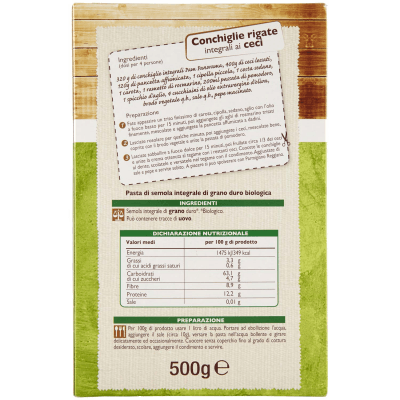BIO Conchiglie rigate Integrali 500 g – immagine 11