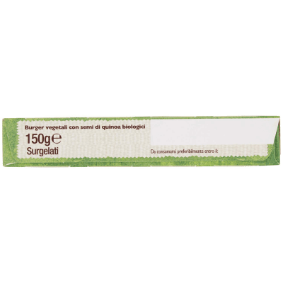 BIO Burger vegetali con semi di quinoa Surgelati 150 g – immagine 10