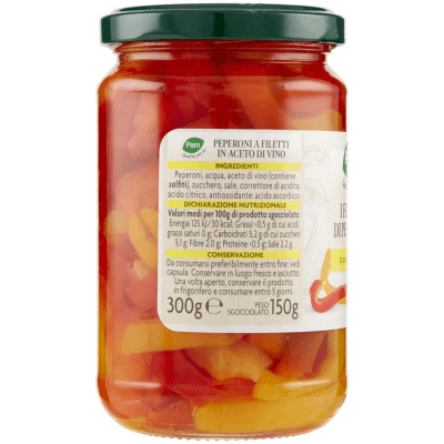 PAM PANORAMA Peperoni a Filetti in Aceto di Vino 300 g – immagine 10