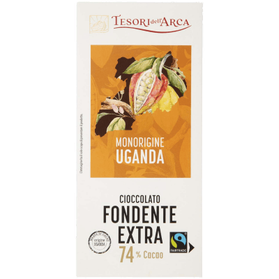TESORI DELL'ARCA Cioccolato Fondente Extra 74% Cacao 100 g – immagine 9