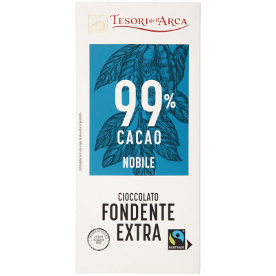 TESORI DELL'ARCA Cioccolato Fondente Extra 99% Cacao Nobile 100 g – immagine 9